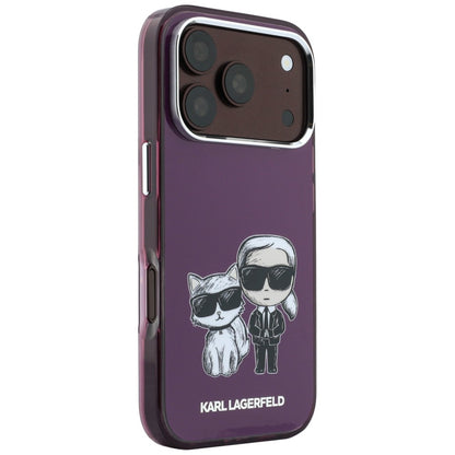 Custodia MagSafe per Apple iPhone 18 Pro / 17 Pro, Karl Lagerfeld, IML KC Bodies Sketch Print, Vinaccia