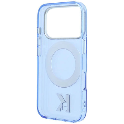 Custodia MagSafe per Apple iPhone 18 Pro / 17 Pro, Karl Lagerfeld, IML Ring Stand Kameo Metal, Blu