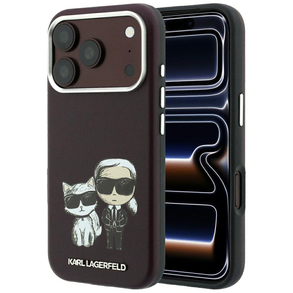 Custodia MagSafe per Apple iPhone 18 Pro / 17 Pro, Karl Lagerfeld, KC Bodies Sketch, Vinaccia