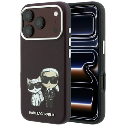 Custodia MagSafe per Apple iPhone 18 Pro / 17 Pro, Karl Lagerfeld, KC Bodies Sketch, Vinaccia