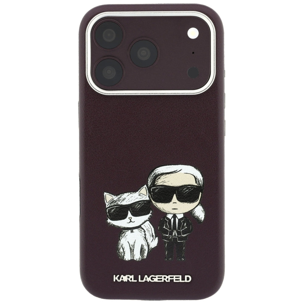 Custodia MagSafe per Apple iPhone 18 Pro / 17 Pro, Karl Lagerfeld, KC Bodies Sketch, Vinaccia