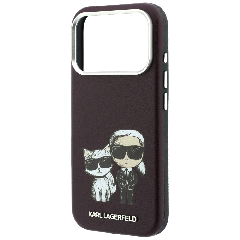 Custodia MagSafe per Apple iPhone 18 Pro / 17 Pro, Karl Lagerfeld, KC Bodies Sketch, Vinaccia