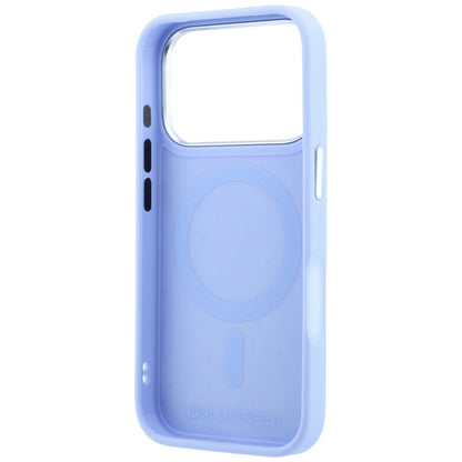 Custodia MagSafe per Apple iPhone 18 Pro / 17 Pro, Karl Lagerfeld, Point and Choupette Sketch, blu
