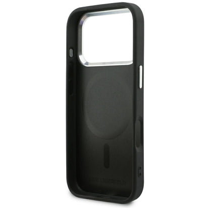 Custodia MagSafe per Apple iPhone 18 Pro / 17 Pro, Karl Lagerfeld, Point and Choupette Sketch, Nera