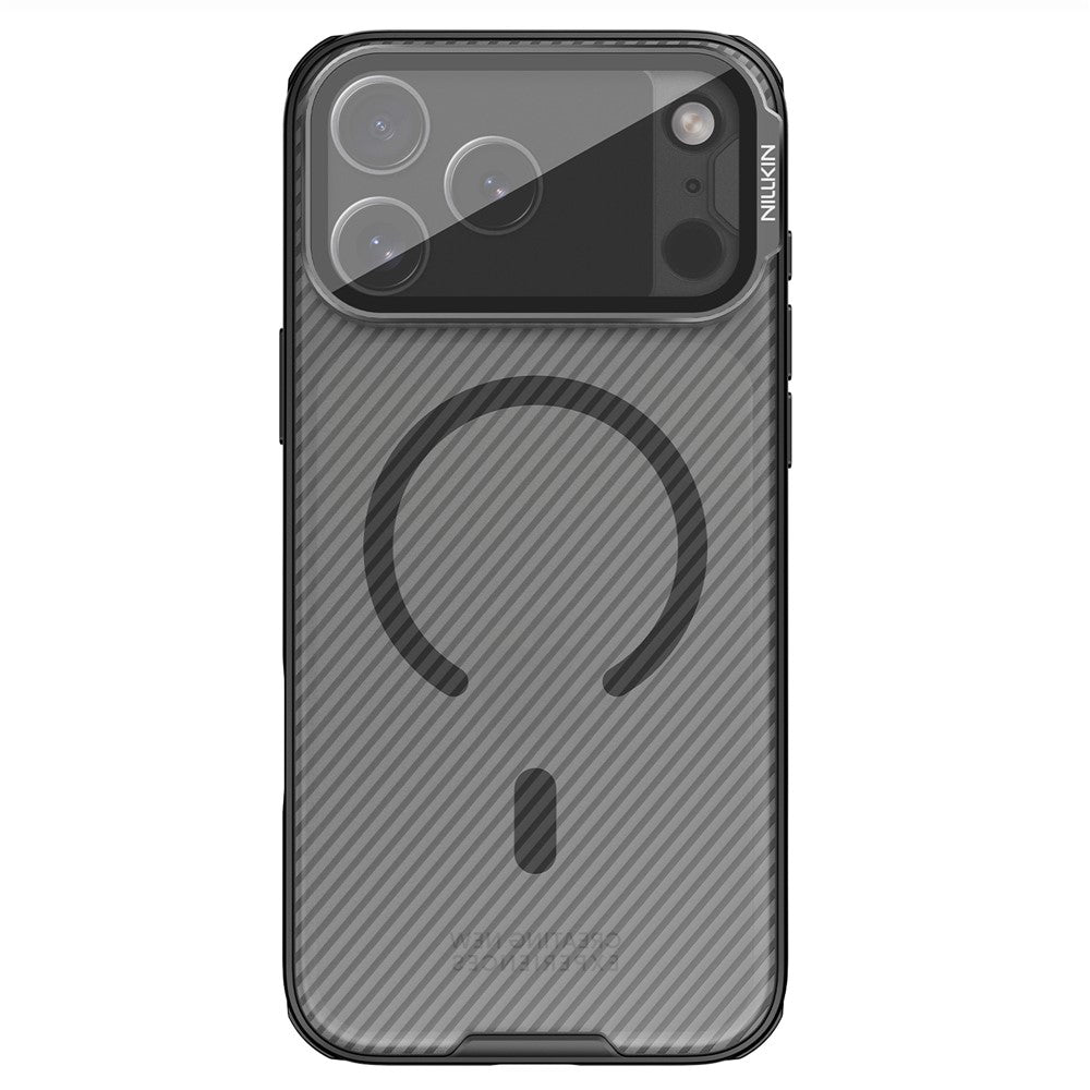 Custodia MagSafe per Apple iPhone 18 Pro / 17 Pro, Nillkin, CamShield Prop, Nera Trasparente