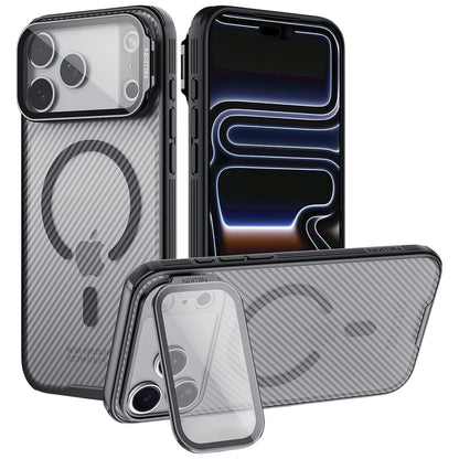Custodia MagSafe per Apple iPhone 18 Pro / 17 Pro, Nillkin, CamShield Prop, Nera Trasparente