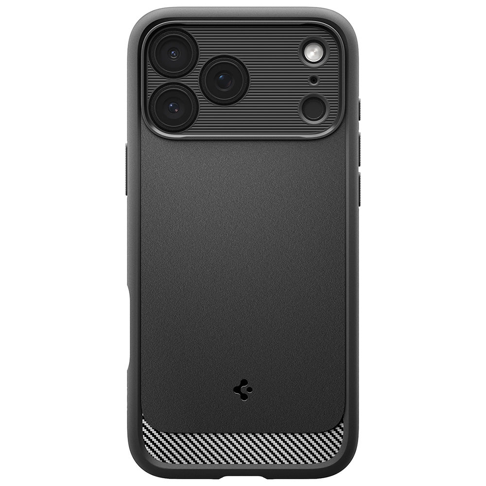 Custodia MagSafe per Apple iPhone 18 Pro / 17 Pro, Spigen, Rugged Armor, Nero Opaco ACS12147