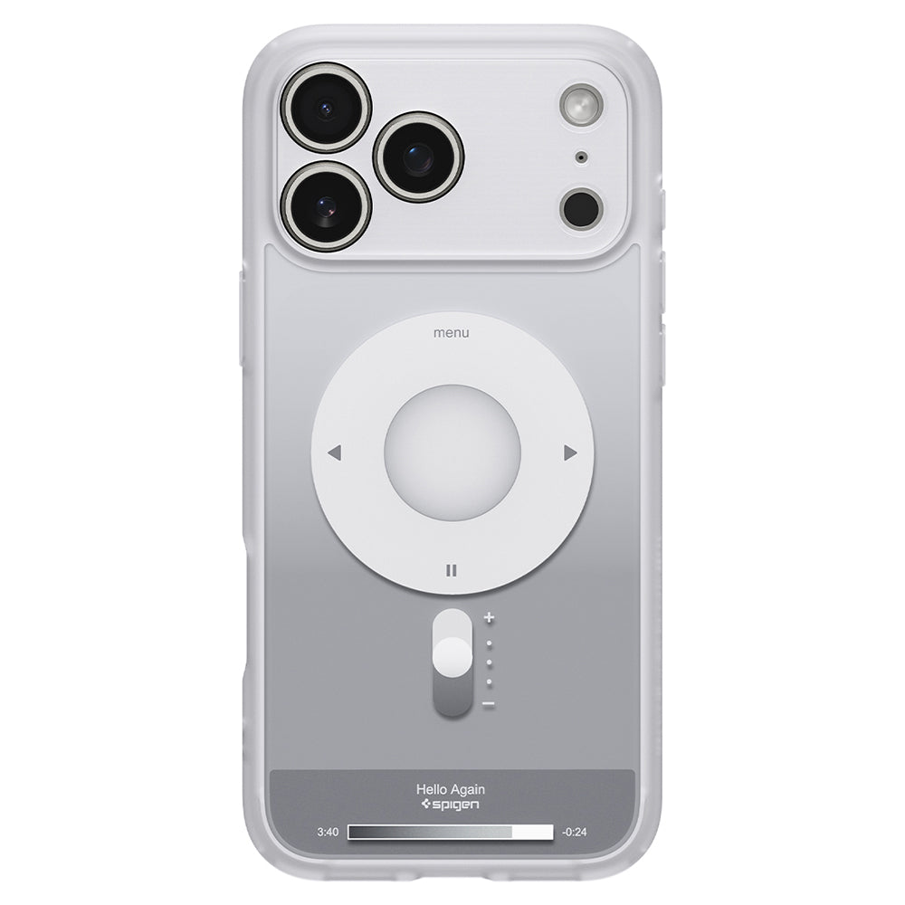 Custodia MagSafe per Apple iPhone 18 Pro / 17 Pro, Spigen, Ultra Hybrid Classic, Argento ACS12167