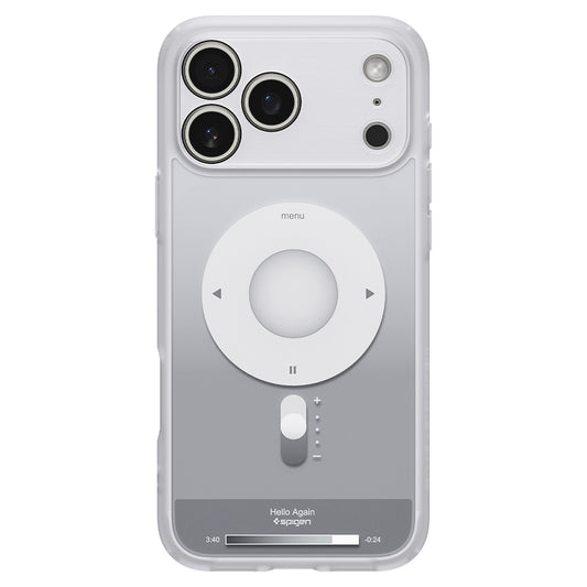 Custodia MagSafe per Apple iPhone 18 Pro / 17 Pro, Spigen, Ultra Hybrid Classic, Argento ACS12167
