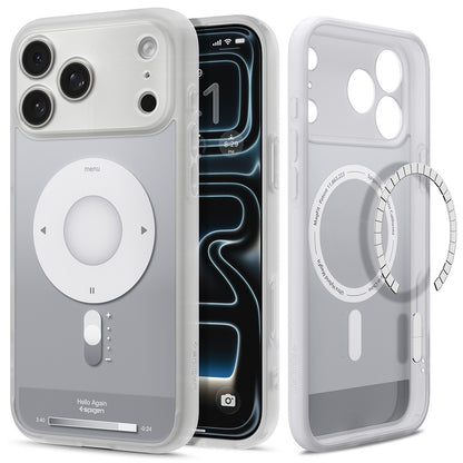 Custodia MagSafe per Apple iPhone 18 Pro / 17 Pro, Spigen, Ultra Hybrid Classic, Argento ACS12167