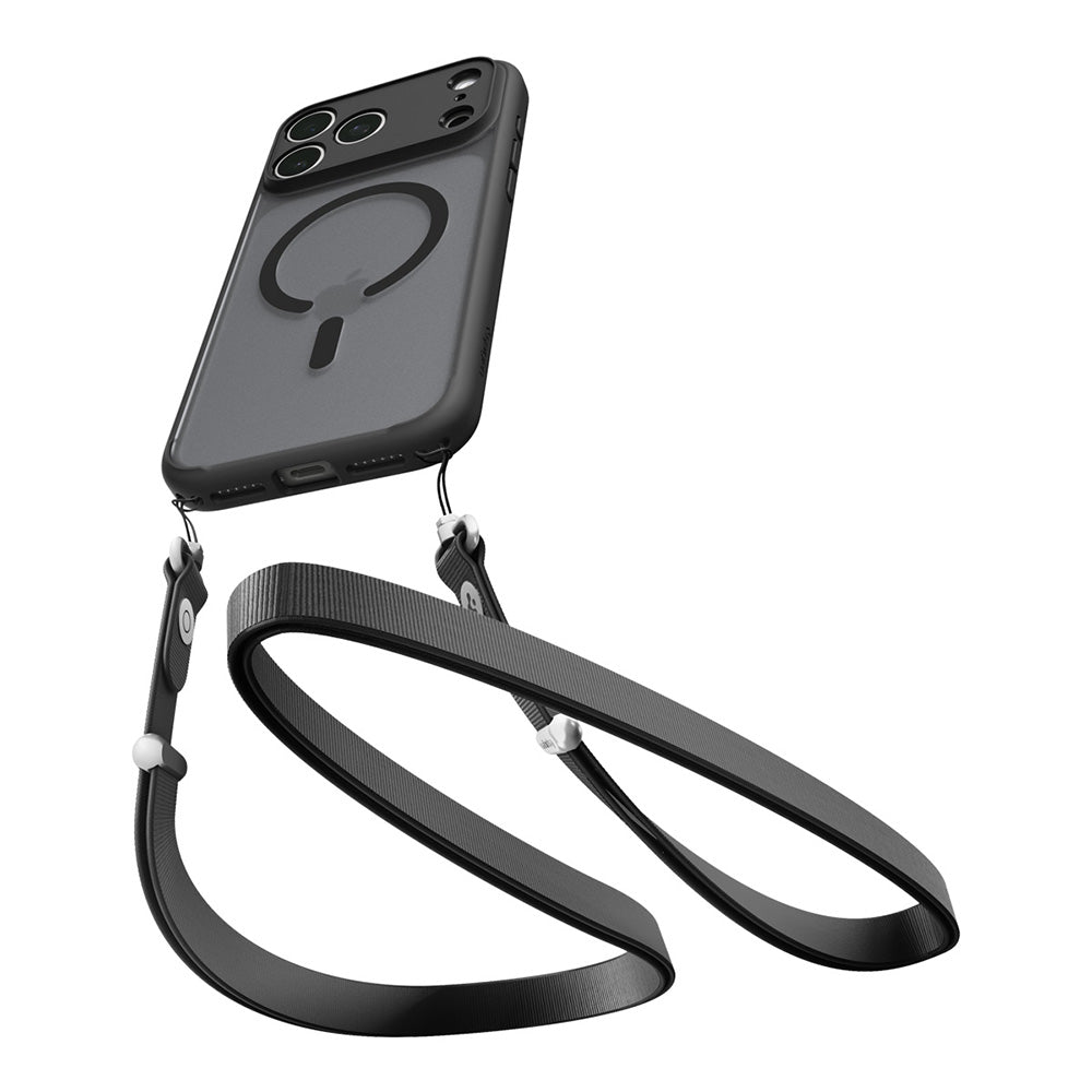 Custodia MagSafe per Apple iPhone 18 Pro / 17 Pro, Spigen, Ultra Hybrid, Nero Satinato ACS12160