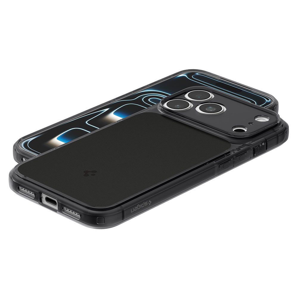 Custodia MagSafe per Apple iPhone 18 Pro / 17 Pro, Spigen, Ultra Hybrid T, Nero Opaco ACS12171