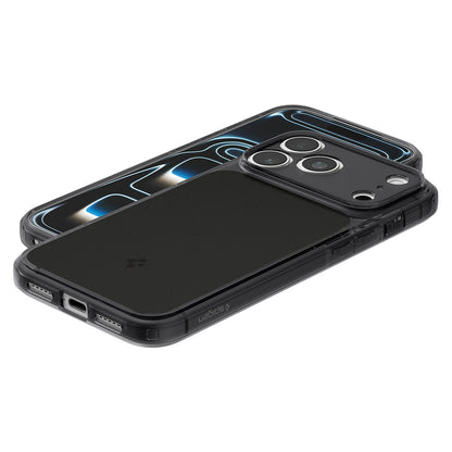 Custodia MagSafe per Apple iPhone 18 Pro / 17 Pro, Spigen, Ultra Hybrid T, Nero Opaco ACS12171