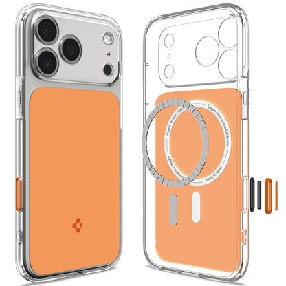 Custodia MagSafe per Apple iPhone 18 Pro / 17 Pro, Spigen, Ultra Hybrid T, Arancione ACS12170