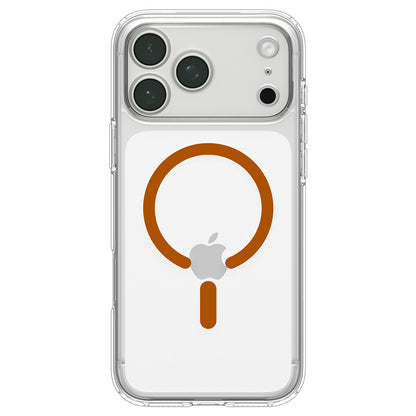 Custodia MagSafe per Apple iPhone 18 Pro / 17 Pro, Spigen, Ultra Hybrid, Trasparente Arancione ACS12159