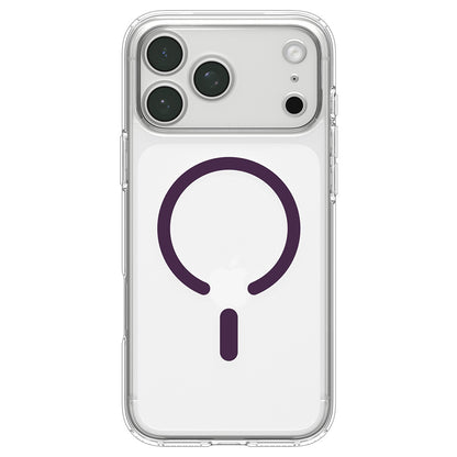 Custodia MagSafe per Apple iPhone 18 Pro / 17 Pro, Spigen, Ultra Hybrid, bordeaux trasparente ACS12335