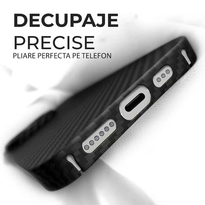 Custodia MagSafe per Apple iPhone 18 Pro / 17 Pro, Techsuit, fibra aramidica, nera