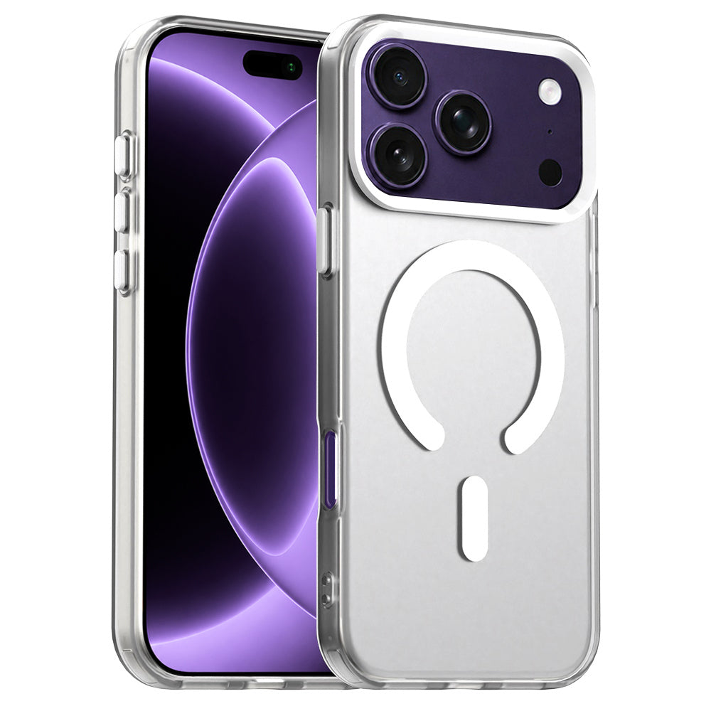 Custodia MagSafe per Apple iPhone 18 Pro / 17 Pro, Techsuit, CandyCase, Bianca