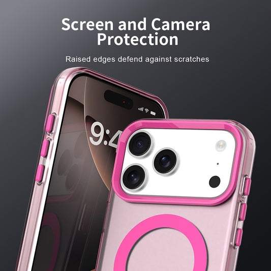 Custodia MagSafe per Apple iPhone 18 Pro / 17 Pro, Techsuit, CandyCase, Rosa