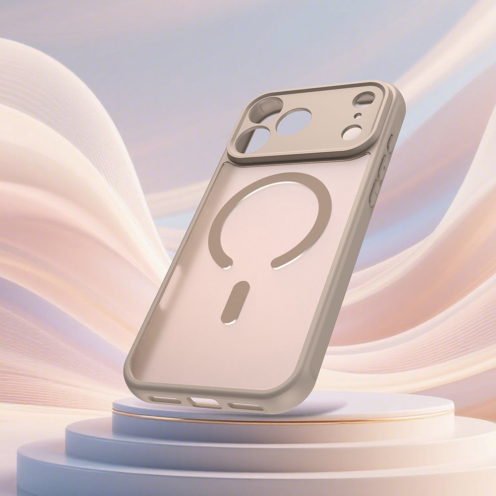 Custodia MagSafe per Apple iPhone 18 Pro / 17 Pro, Techsuit, HaloFrost II, Dorata