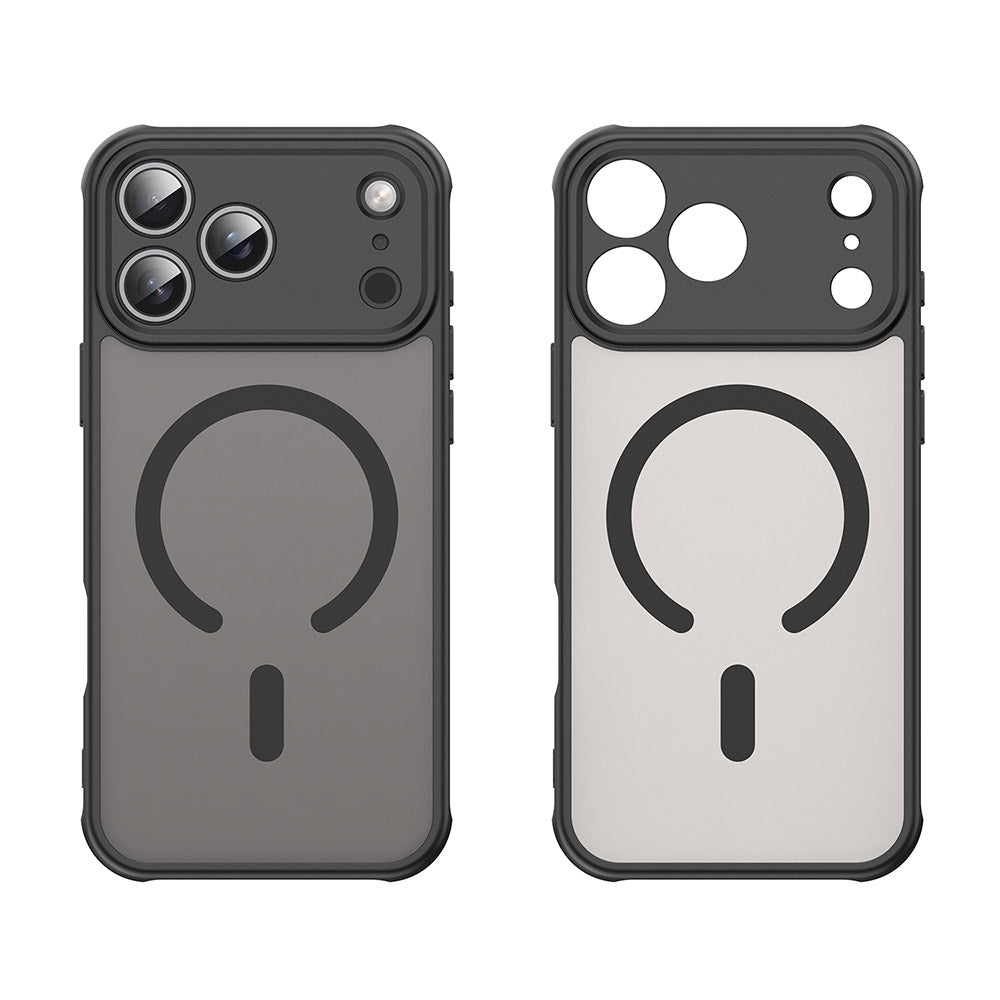 Custodia MagSafe per Apple iPhone 18 Pro / 17 Pro, Techsuit, HaloFrost II, Nera
