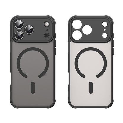 Custodia MagSafe per Apple iPhone 18 Pro / 17 Pro, Techsuit, HaloFrost II, Nera