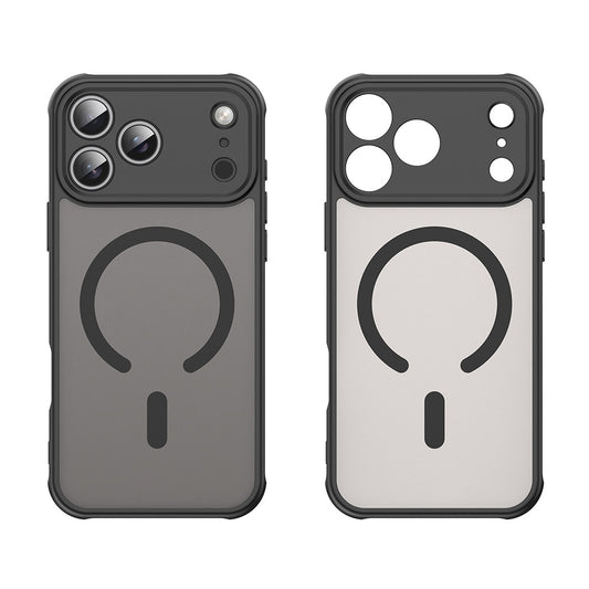 Custodia MagSafe per Apple iPhone 18 Pro / 17 Pro, Techsuit, HaloFrost II, Nera
