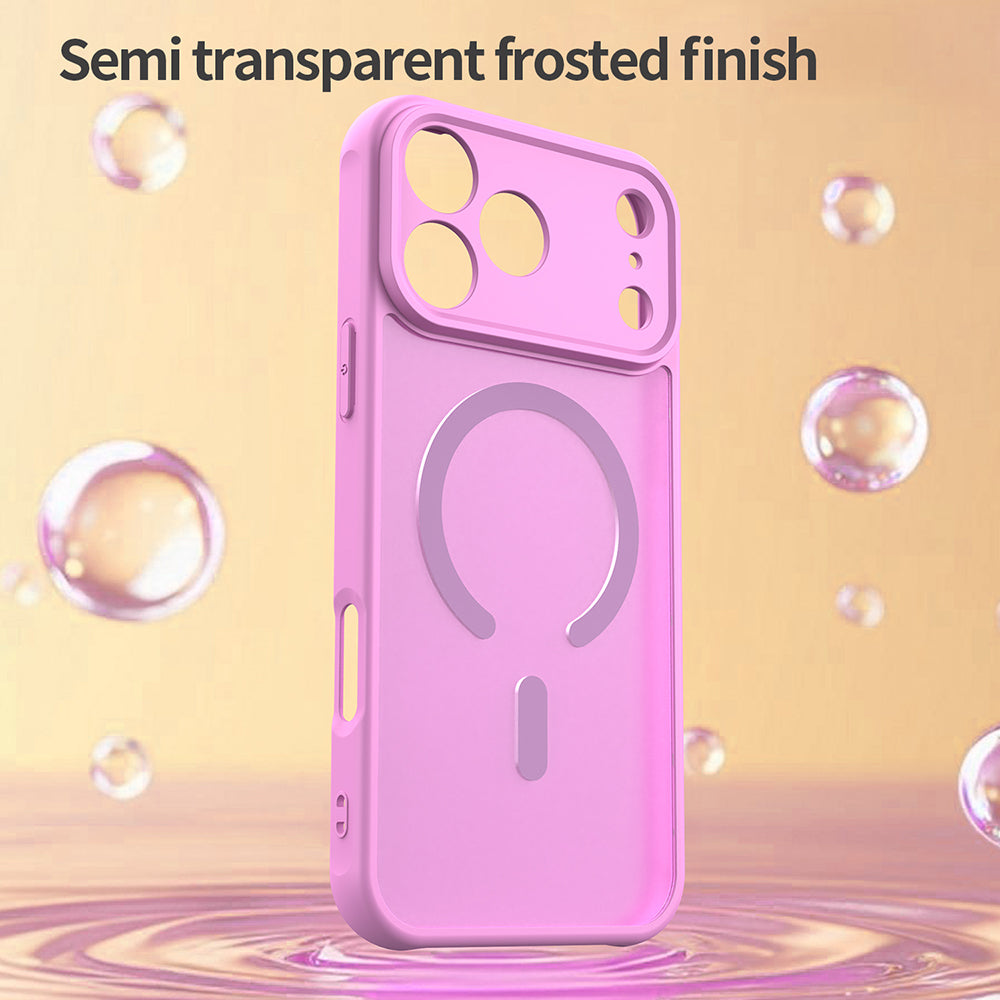 MagSafe Case for Apple iPhone 18 Pro / 17 Pro, Techsuit, HaloFrost II, Pink