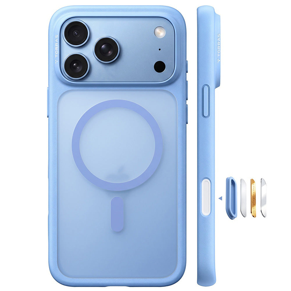 Custodia MagSafe per Apple iPhone 18 Pro / 17 Pro, Torras, Guardian, Blu