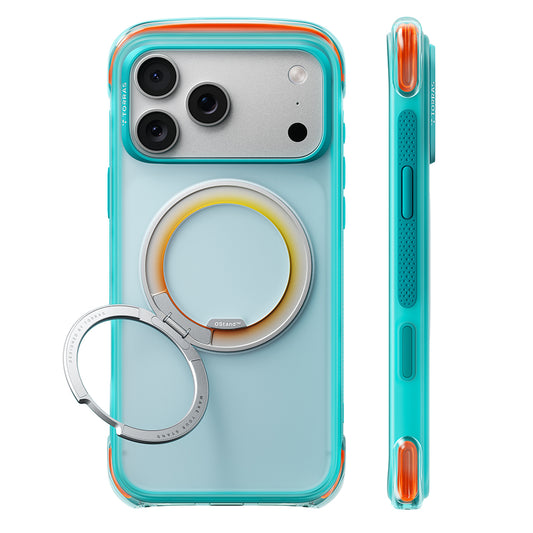 Custodia MagSafe per Apple iPhone 18 Pro / 17 Pro, Torras, O3 Air Core, Turchese