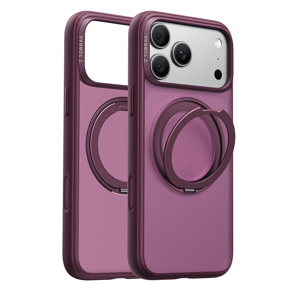 Custodia MagSafe per Apple iPhone 18 Pro / 17 Pro, Torras, Ostand O1 Guardian, Viola