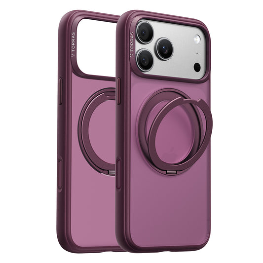 Custodia MagSafe per Apple iPhone 18 Pro / 17 Pro, Torras, Ostand O1 Guardian, Viola