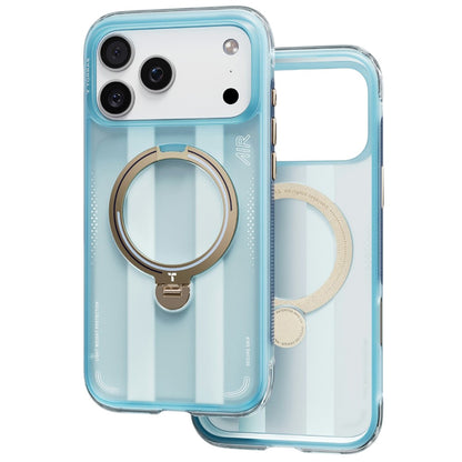 Custodia MagSafe per Apple iPhone 18 Pro / 17 Pro, Torras, Ostand Q3 Air Football, Blu