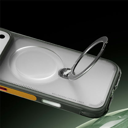 Custodia MagSafe per Apple iPhone 18 Pro / 17 Pro, Torras, Ostand Q3 Air Football, Grigio
