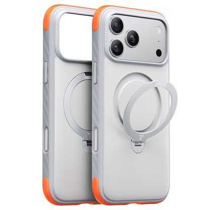 Custodia MagSafe per Apple iPhone 18 Pro / 17 Pro, Torras, Ostand Q3 Rugged, Bianca