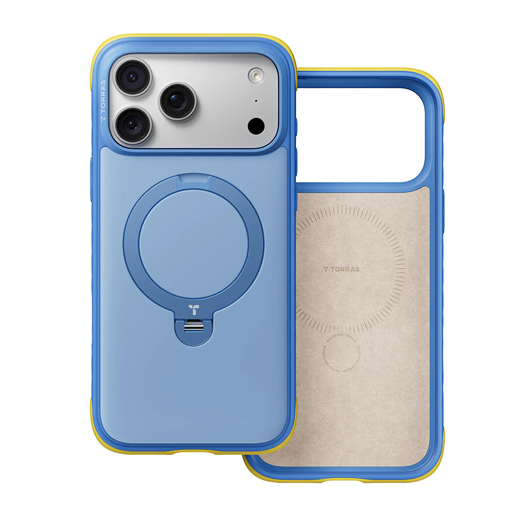 Custodia MagSafe per Apple iPhone 18 Pro / 17 Pro, Torras, Ostand Q3 Rugged, Bianca