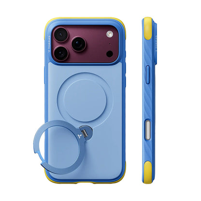 Custodia MagSafe per Apple iPhone 18 Pro / 17 Pro, Torras, Ostand Q3 Rugged, Blu