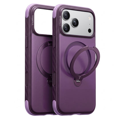 Custodia MagSafe per Apple iPhone 18 Pro / 17 Pro, Torras, Ostand Q3 Rugged, Viola
