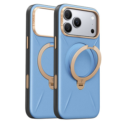 Custodia MagSafe per Apple iPhone 18 Pro / 17 Pro, Torras, QPRO Leather, Blu