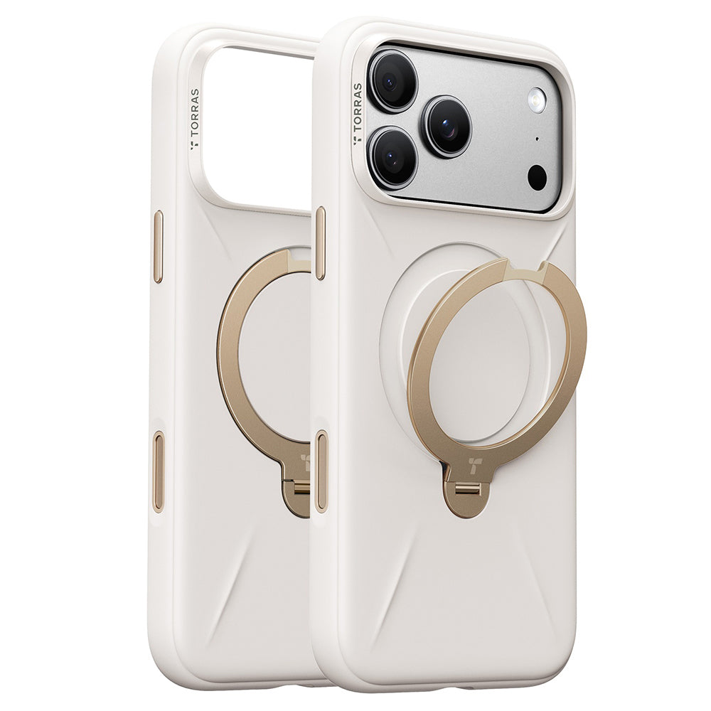 Custodia MagSafe per Apple iPhone 18 Pro / 17 Pro, Torras, QPRO Silicone, Bianca