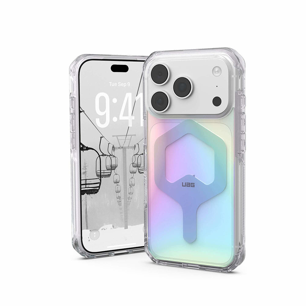 Custodia MagSafe per Apple iPhone 18 Pro / 17 Pro, Urban Armor Gear, Plyo, Iridescente