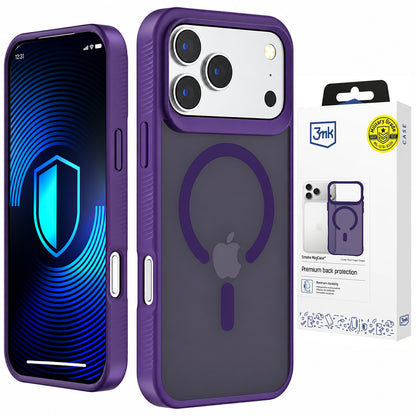 Custodia MagSafe per Apple iPhone 18 Pro Max / 17 Pro Max, 3MK, Smoke MagCase, Viola
