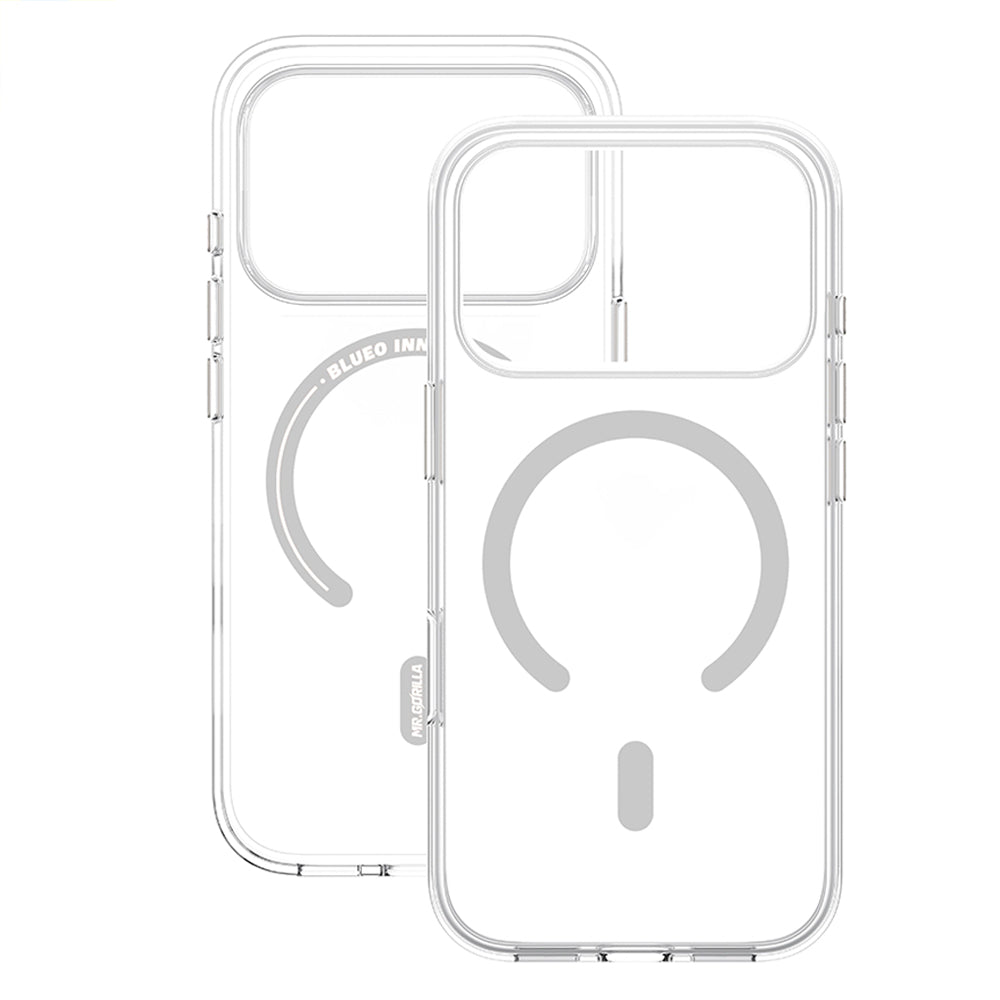 Custodia MagSafe per Apple iPhone 18 Pro Max / 17 Pro Max, Blueo, Crystal Pro Anti-Drop, trasparente