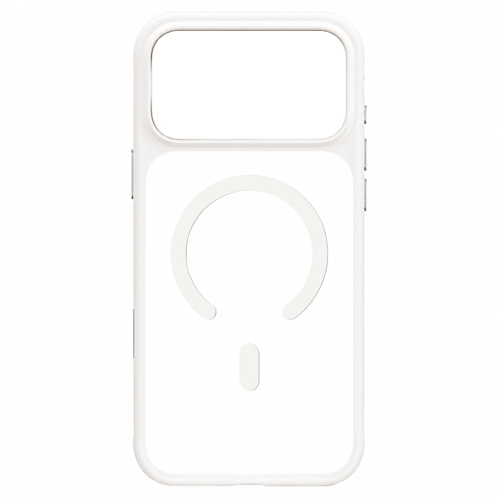 Custodia MagSafe per Apple iPhone 18 Pro Max / 17 Pro Max, Blueo, delicata sulla pelle e antiurto, bianca satinata