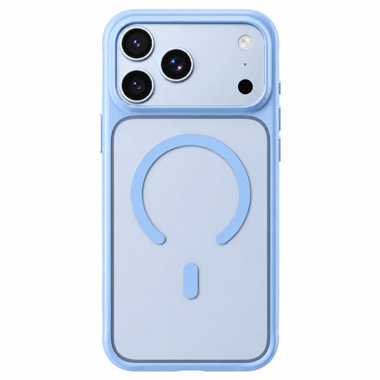 Custodia MagSafe per Apple iPhone 18 Pro Max / 17 Pro Max, Blueo, delicata sulla pelle e antiurto, blu satinato