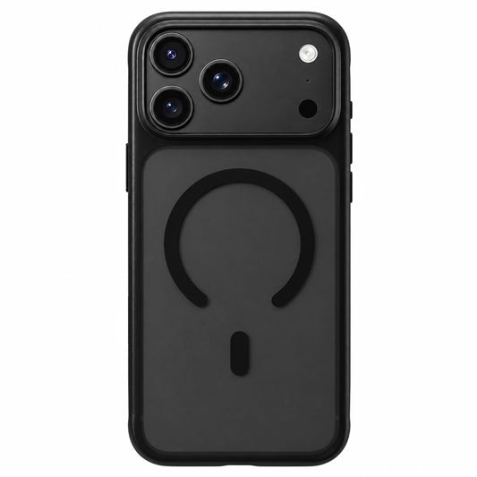 Custodia MagSafe per Apple iPhone 18 Pro Max / 17 Pro Max, Blueo, delicata sulla pelle e antiurto, nera satinata