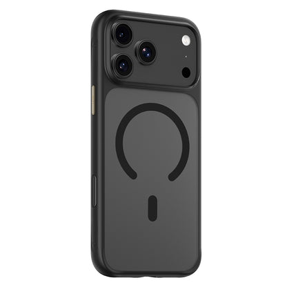 Custodia MagSafe per Apple iPhone 18 Pro Max / 17 Pro Max, Blueo, delicata sulla pelle e antiurto, nera satinata