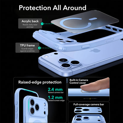 Custodia MagSafe per Apple iPhone 18 Pro Max / 17 Pro Max, ESR, Classic Hybrid, Blu Satinato
