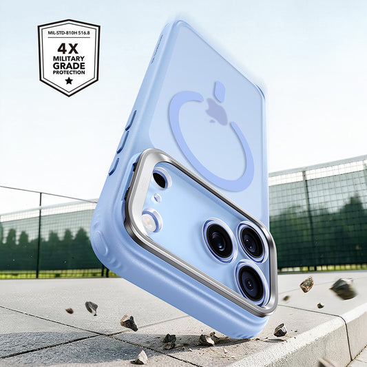Custodia MagSafe per Apple iPhone 18 Pro Max / 17 Pro Max, ESR, Classic Hybrid Kickstand, Blu Satinato
