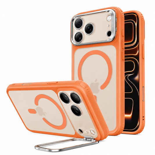 Custodia MagSafe per Apple iPhone 18 Pro Max / 17 Pro Max, ESR, Classic Hybrid Kickstand, Arancione Satinato